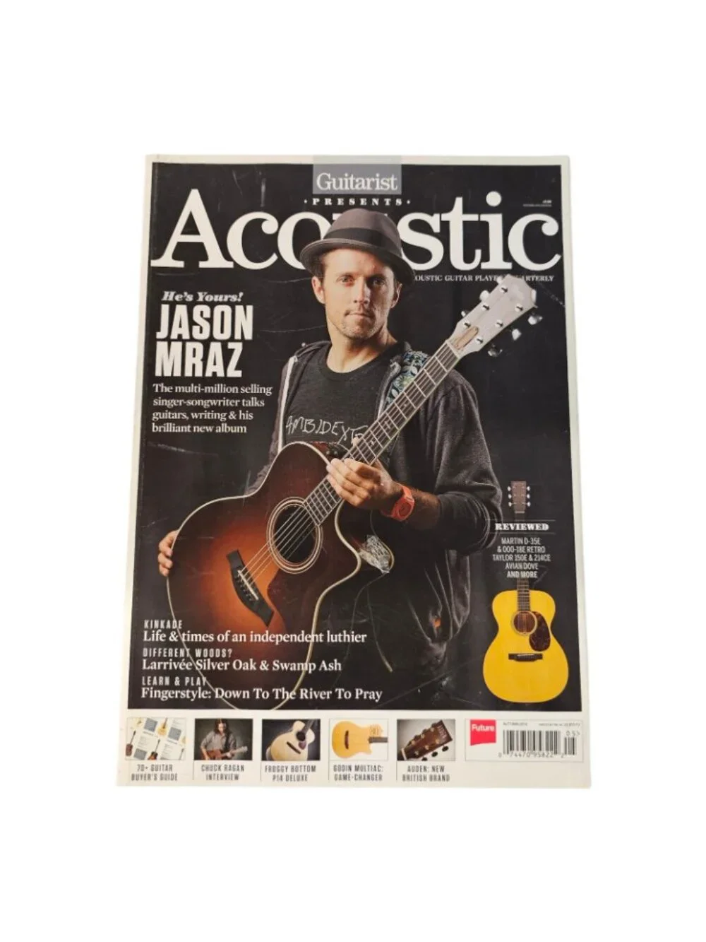 Guitarist Presents Acoustic Magazine Lot of 4 Mraz Carthy Nash Giltrap Future